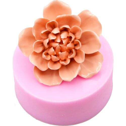 3D Flower Soap Mold New Fondant Cake Silicone Mold Cake Decorating Tools Chocolate Birthday Cake Mold DIY Cake Baking Tools