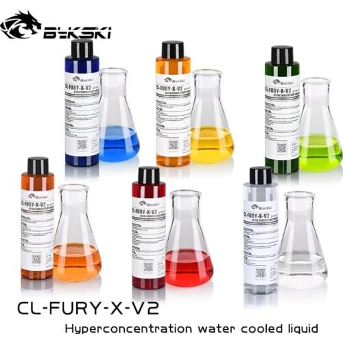 Bykski 150ml computer transparent Coolant water cooling liquid PC Anti-corrosion colorful Thermal fluid CL-FURY-X-V2