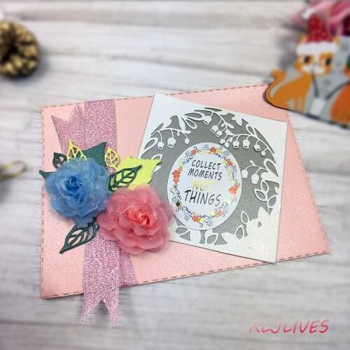 Flower Frame Metal Cutting Dies Stencils for DIY Scrapbooking Stamp album Decorative Embossing DIY Paper Cards