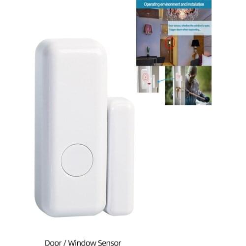 GauTone 433MHz Door Sensor Wireless Home for Alarm System App Notification Alerts Window Sensor Detector