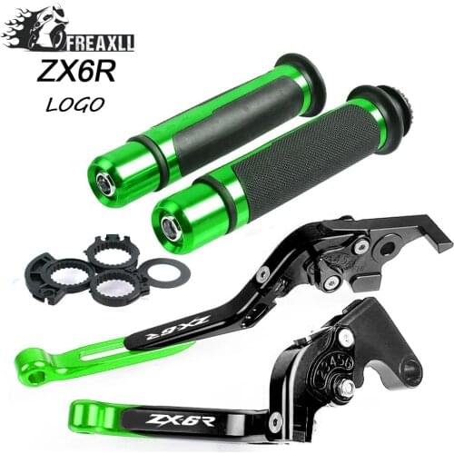 For Kawasaki Ninja ZX-6R 2000-2004 ZX6R ZX 6R 2001 2002 2003 Motorcycle Accessories CNC Adjustable Folding Brake Clutch Levers