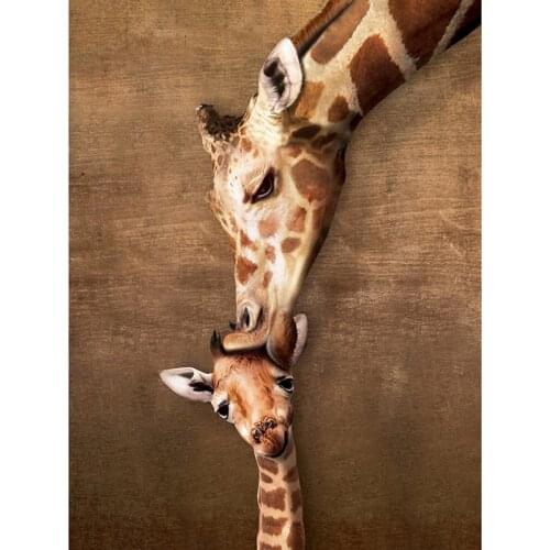 Full Square/Round Drill 5D DIY Diamond Painting "Giraffe Love" 3D Rhinestone Embroidery Cross Stitch 5D Home Decor Gift