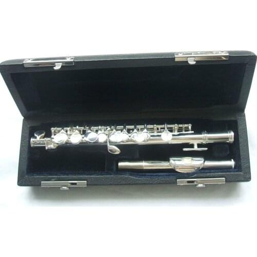 Piccolo c key cupronickel body silver plated hard case +cloths+grease