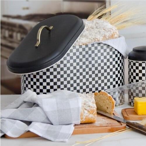 Metal Oval Bread Box, 11 Lt
