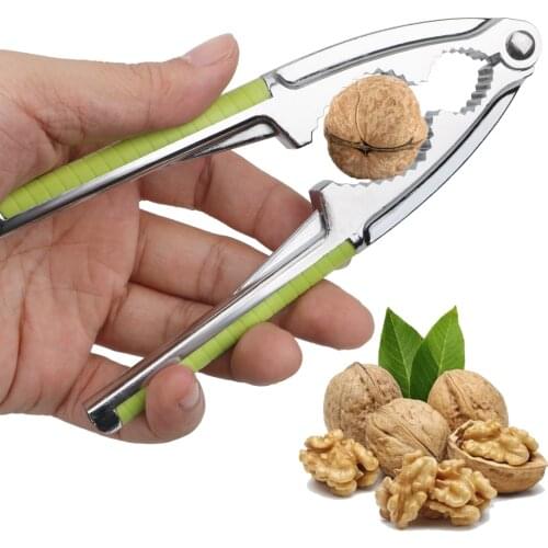 Multi-Function Nut Cracker Sheller Opener Pine Pecan Hazelnut Plier Quick Walnut Cracker Stainless Steel Nutcracker