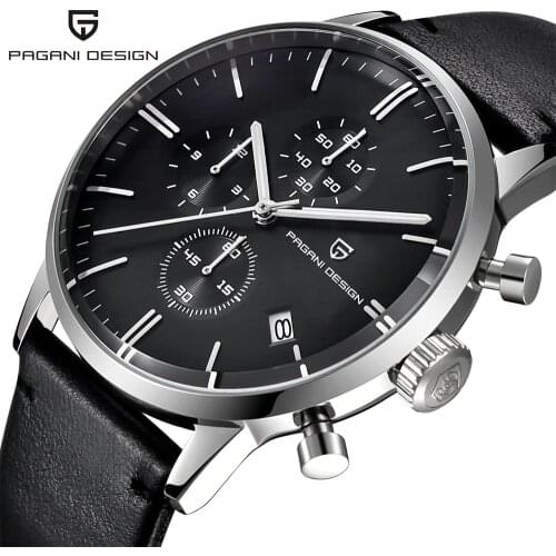 Watch men chronograph PAGANI Design business men quartz wrist watch waterproof sport clock men multifunction watch Reloj hombres
