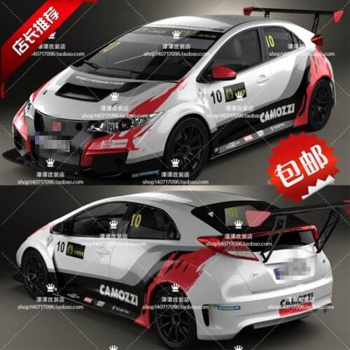 Car stickers FOR Honda Fit body exterior modified fashion racing decorative decals film accessories