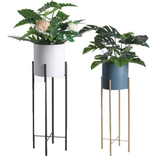 Nordic wrought iron floor flower stand flower table simple modern living room bedroom balcony plant stand indoor flower pot