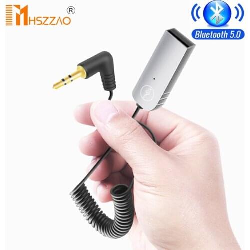 New Aux Bluetooth Adapter Dongle Cable For Car 3.5mm Jack Aux Bluetooth 5.0 4.2 4.0 Receiver Speaker Audio Music Transmitter