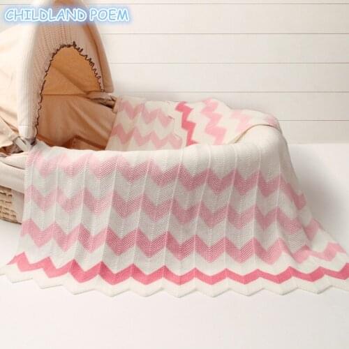 Blanket for Kids and Babies Knited Baby Blanket Newborn Woolen Handmade Sofa Throw Blanket Swaddle Wrap Crib Stroller Blanket
