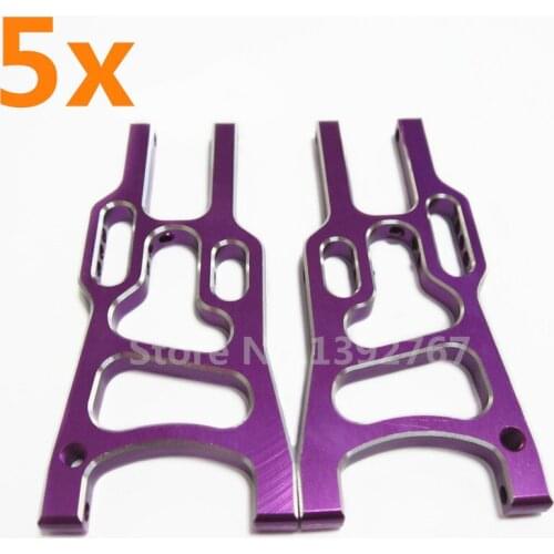 Wholesale 5Pairs/Lot HSP Upgrade Parts 106019 (06050) Alum.Front Lower Suspension Arm RC 1/10 Off Road Buggy 94106 Warhead