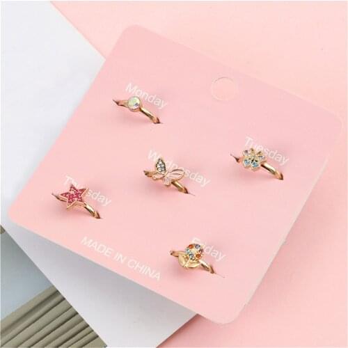 QIAMNI Rings With Crystals