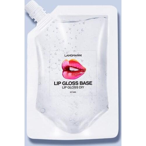DIY Transparent Lip Gloss Base Oil Moisturizing Lipstick Material Lip Gloss Makeup Primer Nourishing Non-stick Cup MPwell