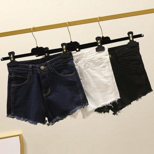 Fashion Women Shorts Sexy Casual High Waist Buttons Pockets Wide Leg Solid Jeans Shorts Ladies Summer Streetwear Jeans Shorts