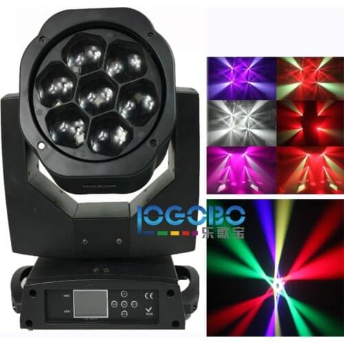 China Led Bee Eye Moving Head Beam Wash Gobo Effect 7x15W Mini B-Eye RGBW Led Moving Stage Light for Wedding Event Party Disco