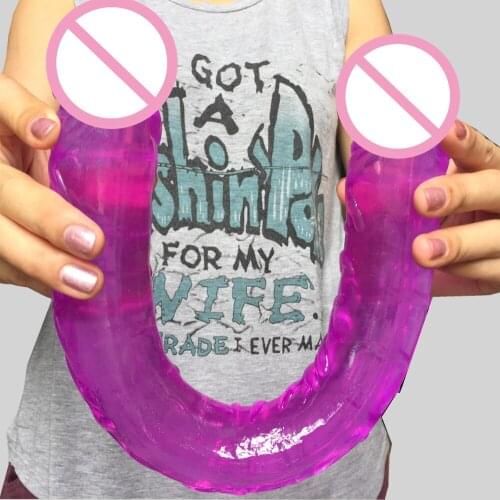 Thick Double Dildo 16.5 Inch 42cm L dual glan penis for Women Gay Lesbian Double Ended Dong Sex Toy Sex Product
