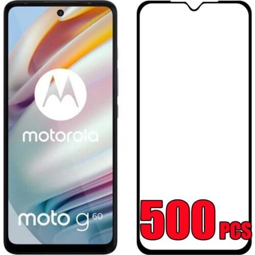 500pcs Tempered Glass Screen Protector Film Cover For Moto G10 G20 G30 G40 G50 G60 G100 G Play One 5G Ace E7 Power E7i EDGE S