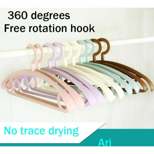 10Pcs/Set Thicken Wide Shoulder Plastic Clothes Hanger For Garment Coat Storage Rack Anti-skid Adult Wardrobe Organizer Holder