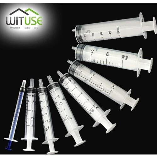 100Pcs Wholesale One-off Injectors Big Sale Nutrient Syringe For Nutrient Hydroponic 1-50ml Pets Ink Cartridge Sampler Measure