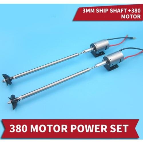 3-blade Propeller Left Right Propeller 380 Motor 2s 7.4v 3MM Drive Shaft Assembly With Axis 10/15/20/25/30cm Jet Boat Propeller