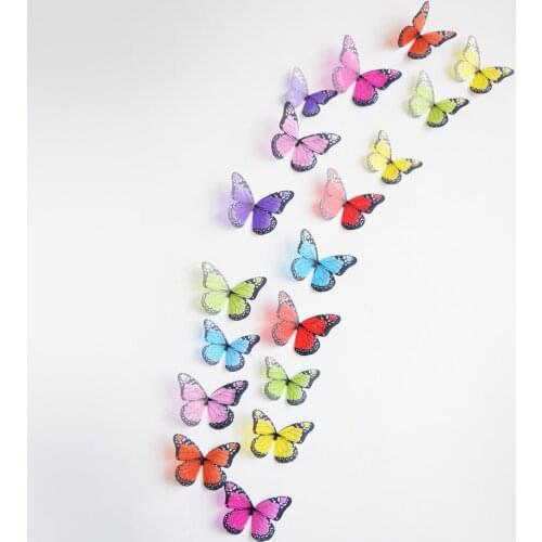 3D Butterflies Wall Sticker Beautiful Butterfly Home Decoration room decor aesthetic DIY butterfly girl bedroom decoration