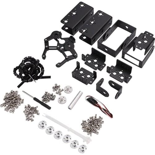6 DOF Robot Manipulator Metal Alloy Mechanical Arm Clamp Claw Kit MG996R for Arduino Robotic Education