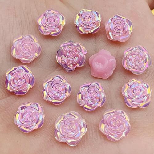 600pcs 12mm Colorful Flower Rhinestone Applique Crystal Stone Flat Back bead Strass for Crafts DIY Earpin jewelry accessories