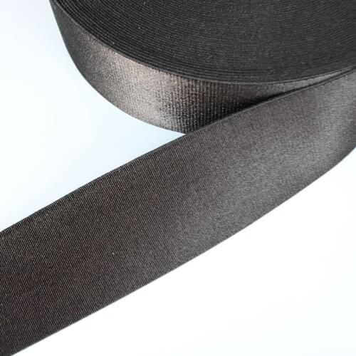 Pants Skirt Waist Clothes Show Garment Decor Sew Material Black Flat Silky Elastic Band White Smooth Stretch Belt Nylon Webbing