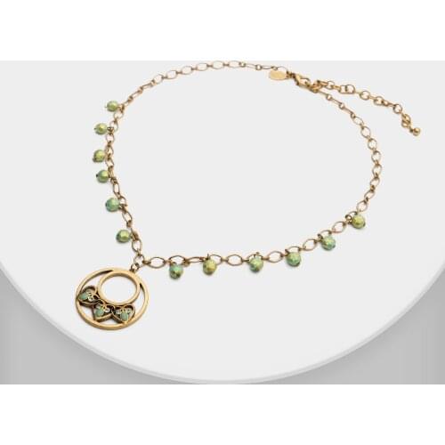 Amorita boutique trendy flower bud necklace
