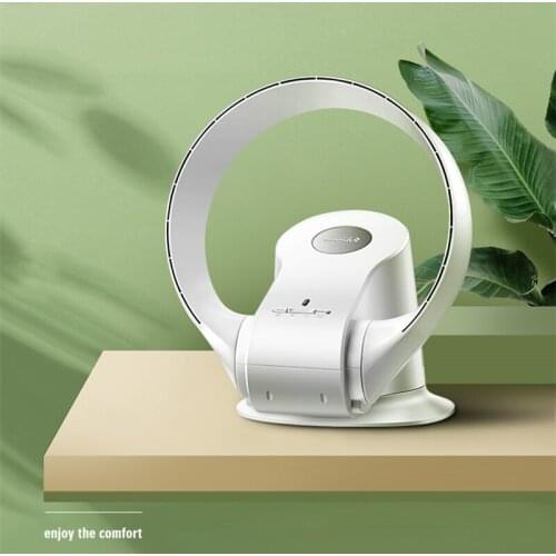 JRM0438 SK Household Bladeless Fan Dual-use Fanless Electric Fan Shaking Head Remote Control Mute Wall-mounted Desktop Stand Fan
