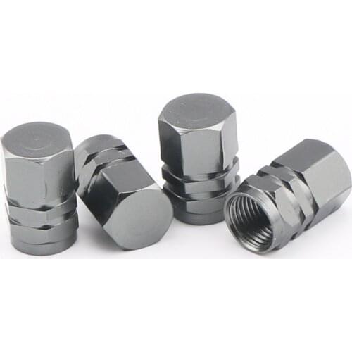 Tire Valve Stem Caps Grey Covers Automobiles Motorcycles Bicycles Trunks Wheel Tyre Accessories