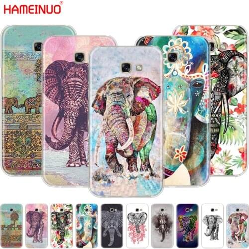 HAMEINUO Totem Elephant Aztec indian Flower cell phone case cover for Samsung Galaxy A3 A310 A5 A510 A7 A8 A9 2016 2017 2018