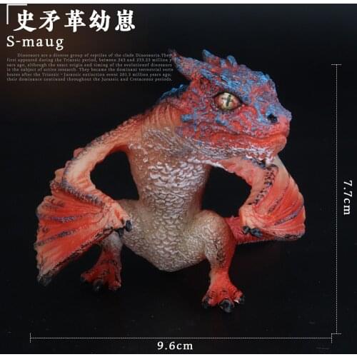Original Mythical Fairy Simulation Chinese Dragon Action Figures Pvc Lifelike Figurines Education Kids Toy Gift Smaug