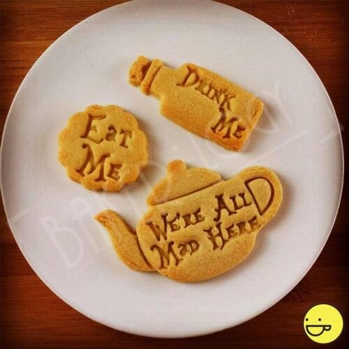 Cookie Cutters Mold Sugarcraft Biscuit Embossing Mould Dessert Baking Silicone Mold for Cake Decor Tool