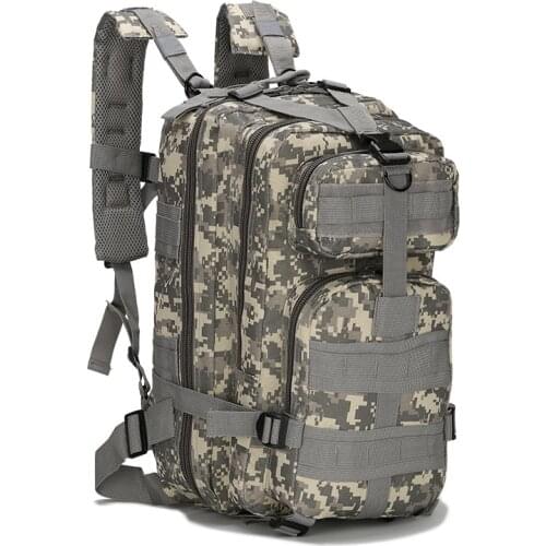 Camouflage outdoor backpack 1000D nylon 30L waterproof tactical backpack sports camping hiking hiking fishing hunting bag