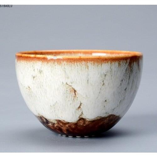 Ceramic Kiln Tea Cup Change Porcelain Mug TeaCup Home Kungfu Tea Bowl Single Cup Tianmu Jianzhan Kung Fu Teaware Home Decor