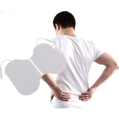 2Pcs 10*15cm Waist TENS Electrode Pads Replacement Pads Unit Electrodes Wide Use Self-Adhesive Reusable Electrode Pads Non-woven
