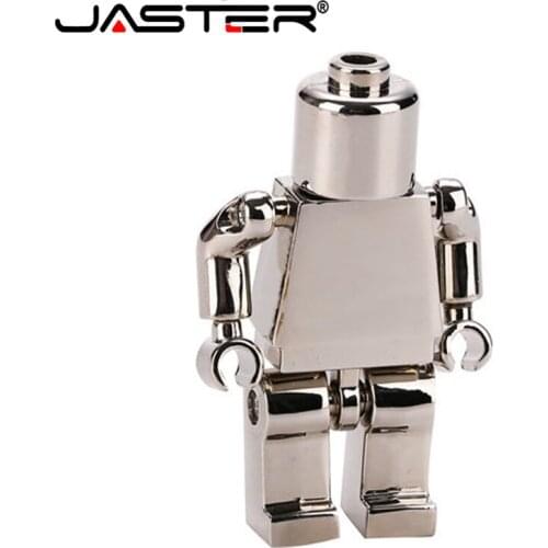 JASTER Metal Bottle opener and robot usb flash drive 2.0 original memory stick hot sale pendrive 16GB/32GB/64GB best gift