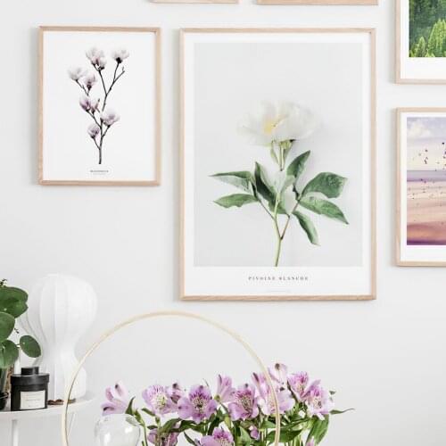 Nordic Flowers Poster Landscape Wall Art Nature Canvas Painting Quote Wall Art Pictures For Living Room Modern Decorative Prins