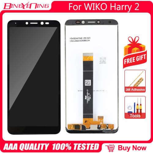 New Original For Wiko Harry 2 Tommy 3 Plus LCD&Touch screen Digitizer with frame display Screen accessories Assembly Replacement