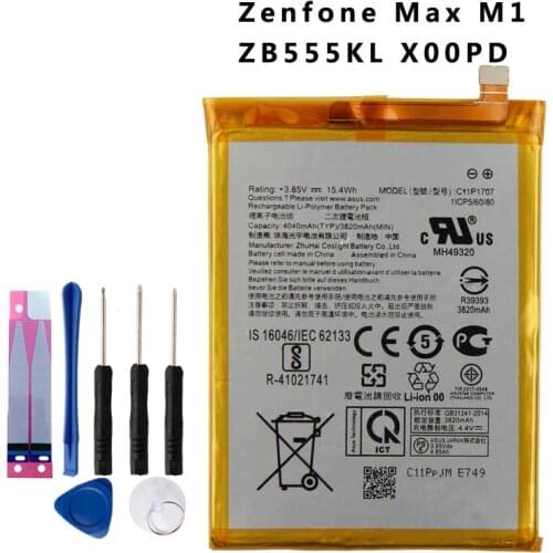 Original C11P1707 Phone Battery For ASUS Zenfone Max M1 ZB555KL X00PD 4040mAh