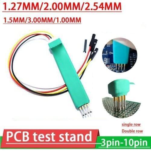 Handheld PCB Test Stand programming Debug Download Burning Clip ARM JTAG pin 2.54mm/2.00mm/1.27mm/ 1.5mm/3.0mm 4P 5P 6P 7P 8P
