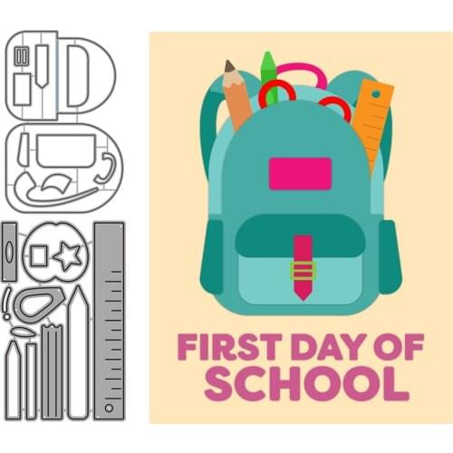 School Supplies Metal Cutting Dies for Scrapbooking Handmade Tools Mold Cut Stencil New 2021 DIY Card Make Mould Model Craft