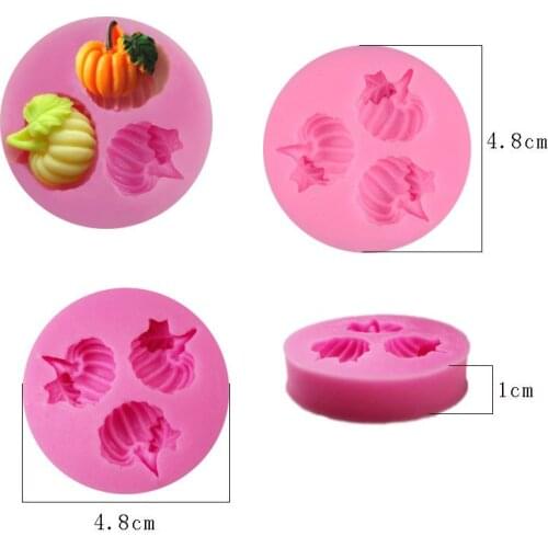 Sugarcraft Cake Decorating Liquid Silicone Mold Pumpkin Shape DIY Fondant Moulds Kitchen Accessories Cake Decorating Tools