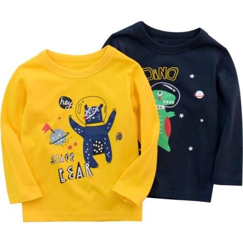 Sweatshirts Baby Boys Girls Spring Autumn Cotton Tops Casual Long Sleeve Clothes Print Cartoon Pullover Hoodies Children 2-9Y