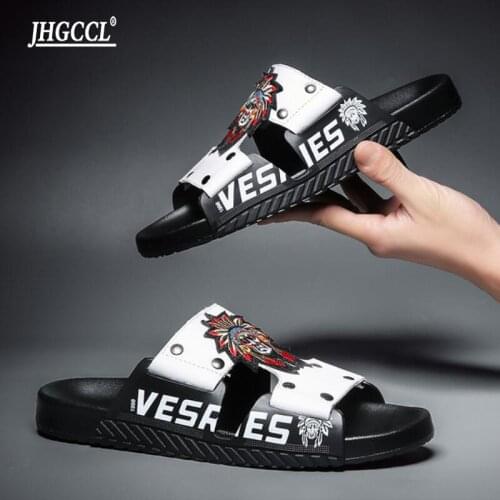 Genuine Cow Leather slippers couple indoor non-slip men women home fashion casual single shoes PVC soft soles Zapatos Hombre