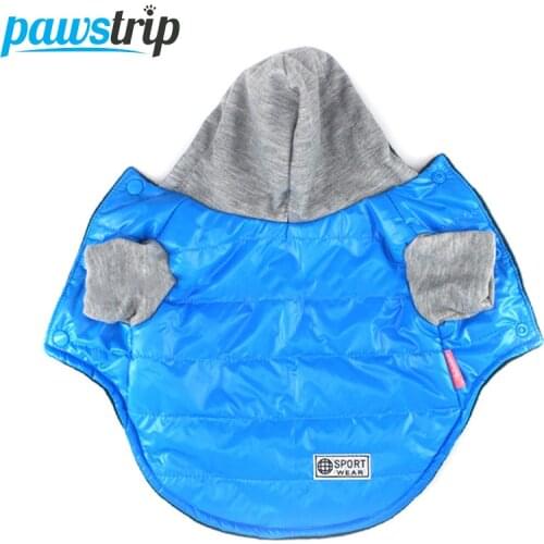 5 Colors Winter Pet Dog Jacket Coat Thickening Warm Puppy Dog Clothes With Hood Size 8-18