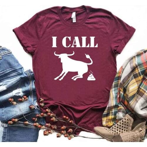 I Call Bull shit poker Print Women tshirt Cotton Casual Funny t shirt For Yong Lady Girl Top Tee 6 Colors Drop Ship NA-425