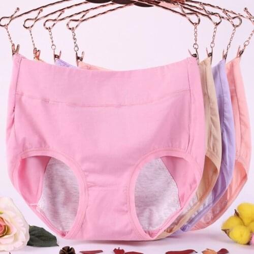 Women Cotton Panties Crotch Comfortable Underwear Physiological Pants Ladies Female Lengthen Briefs