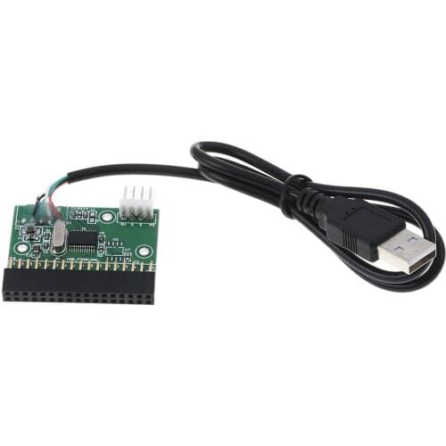 1.44MB 3.5" floppy drive connector 34 PIN 34P to USB cable adapter PCB board